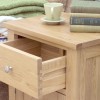 Mobel Oak One Drawer One Door Lamp Table 