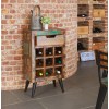 Coastal Chic Wine Rack Lamp Table