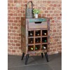 Coastal Chic Wine Rack Lamp Table