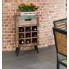 Coastal Chic Wine Rack Lamp Table