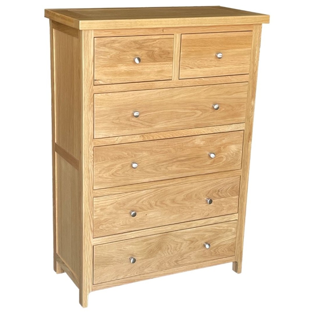 Como Oak 2 Over 4 Chest of Drawers