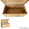 Como Oak Blanket Box