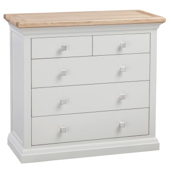 Cotswold Grey Painted 3 + 2 Chest of Drawers
