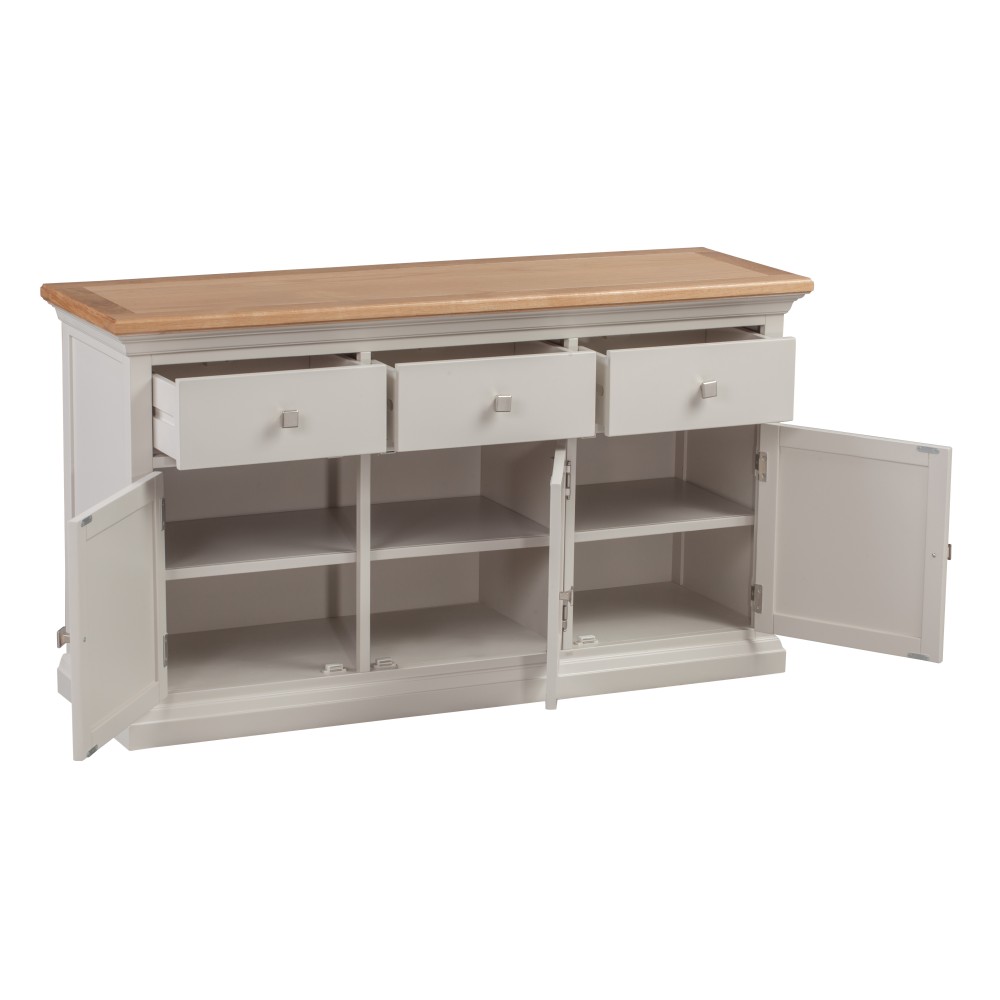 Cotswold Grey Painted Large Sideboard