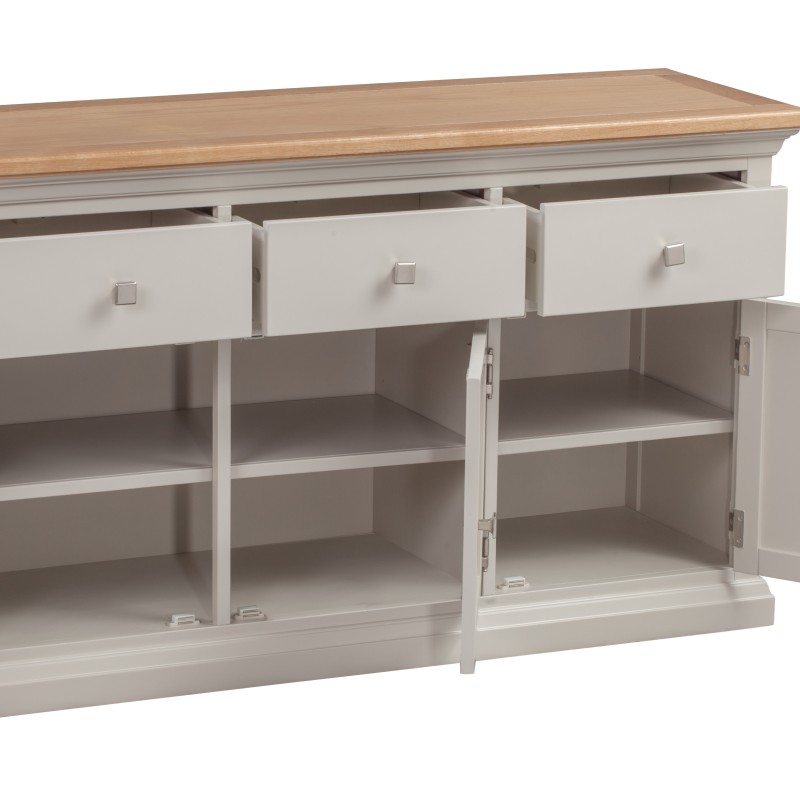 Cotswold Grey Painted Large Sideboard