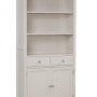 Cotswold Grey Painted 2 Door 2 Drawer Large Bookcase