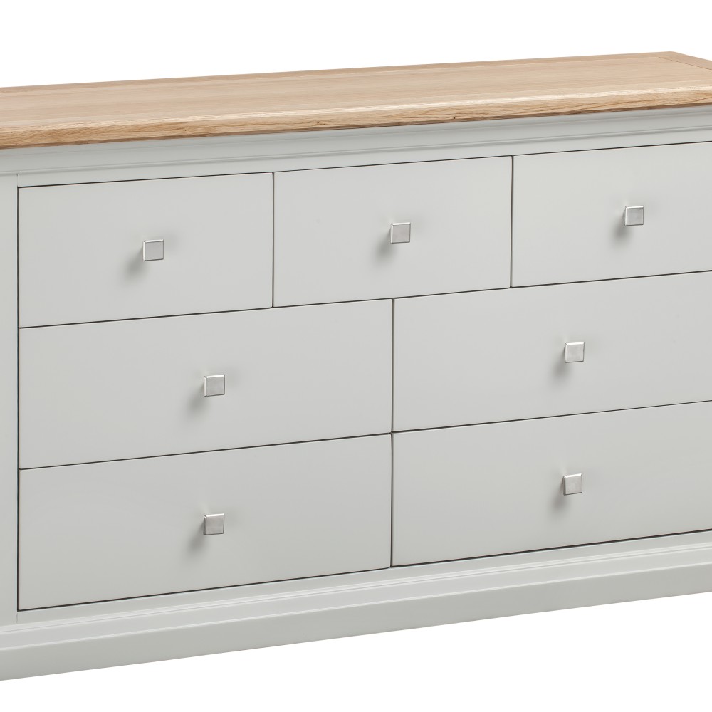 Cotswold Grey Painted 7 Drawer Chest