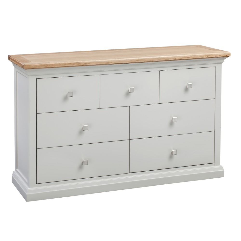 Cotswold Grey Painted 7 Drawer Chest