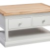 Cotswold Grey Painted 2 Drawer Coffee Table