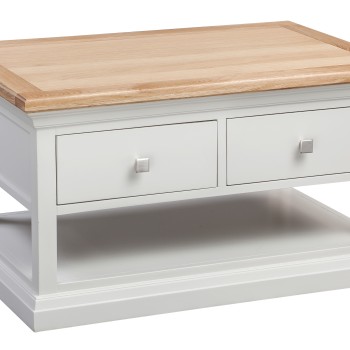 Cotswold Grey Painted 2 Drawer Coffee Table