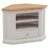 Cotswold Grey Painted Corner TV Cabinet