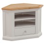 Cotswold Grey Painted Corner TV Cabinet