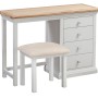 Cotswold Grey Painted Dressing Table with Stool