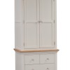 Cotswold Grey Painted Gents Double Wardrobe with Drawers