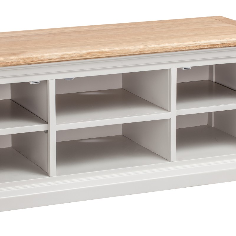 Cotswold Grey Painted Large TV Cabinet