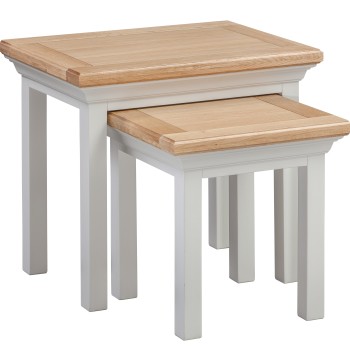 Cotswold Grey Painted Nest of Tables