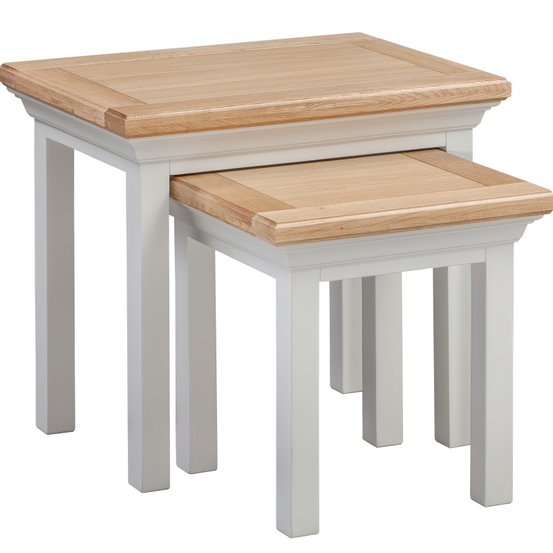 Cotswold Grey Painted Nest of Tables