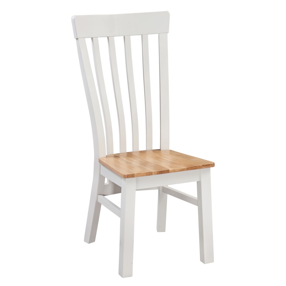 Cotswold Grey Painted Solid Oak Seat Dining Chair