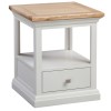 Cotswold Grey Painted 1 Drawer Lamp Table