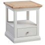 Cotswold Grey Painted 1 Drawer Lamp Table
