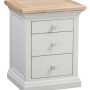 Cotswold Grey Painted 3 Drawer Bedside 