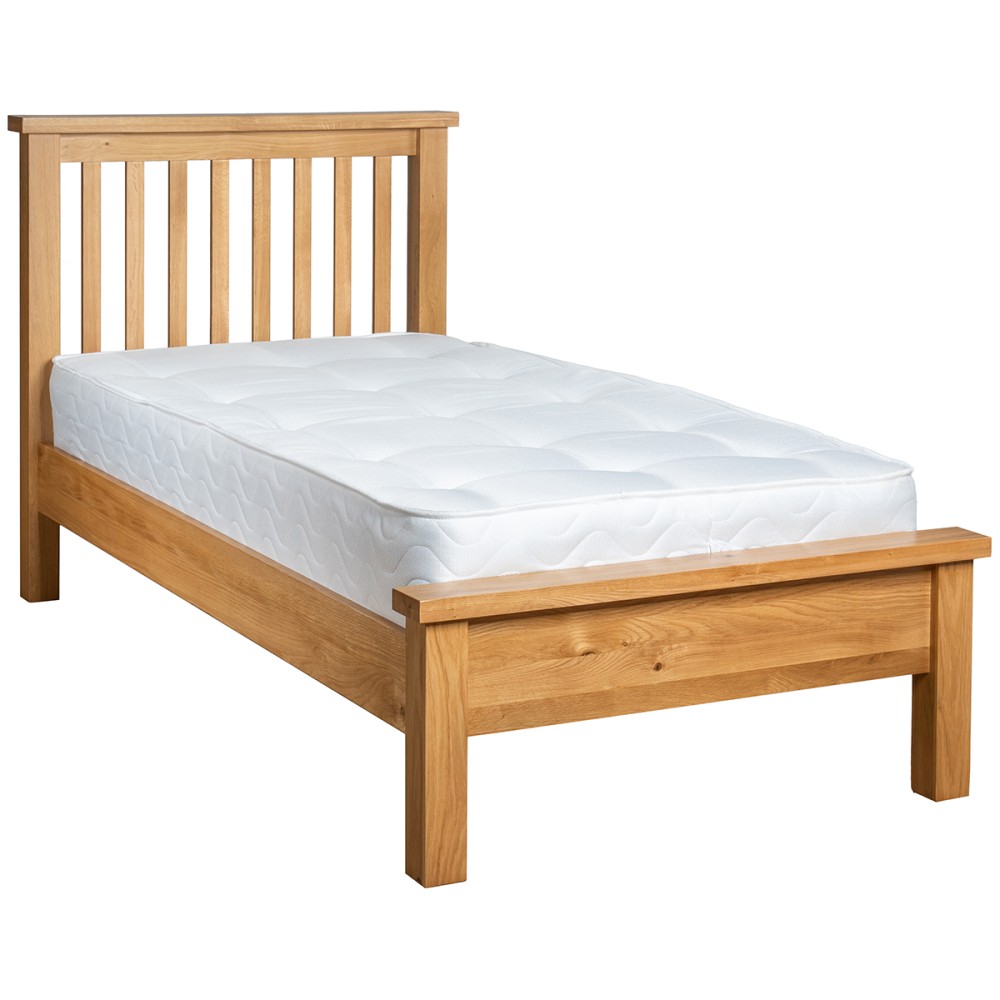 Dorset Oak New Style 3' Single Low Foot End Bed  
