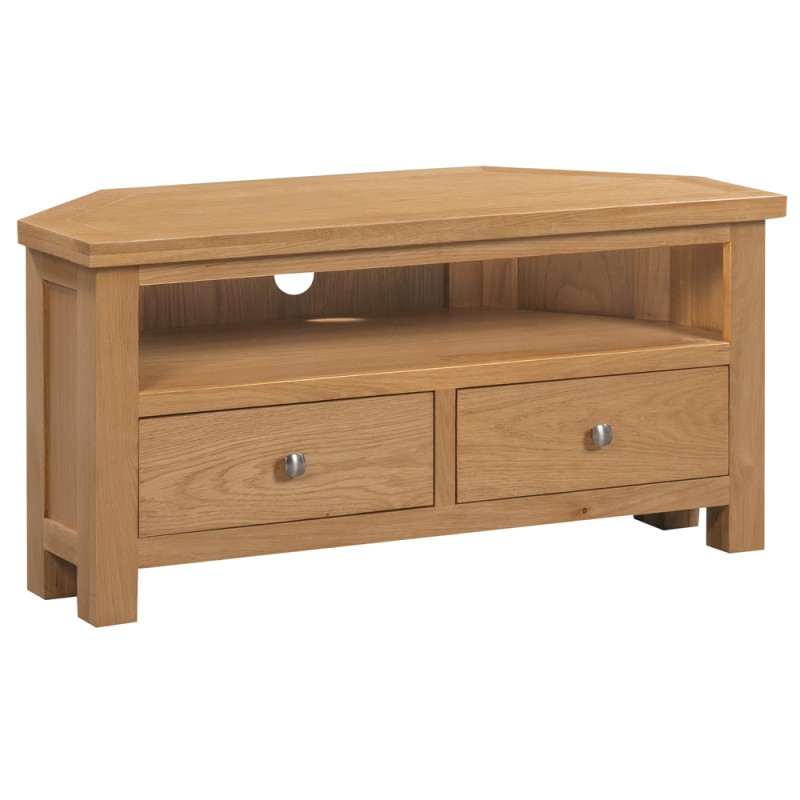Dorset Oak Large Corner TV Unit