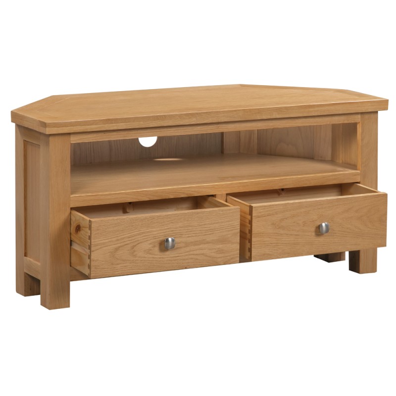 Dorset Oak Large Corner TV Unit