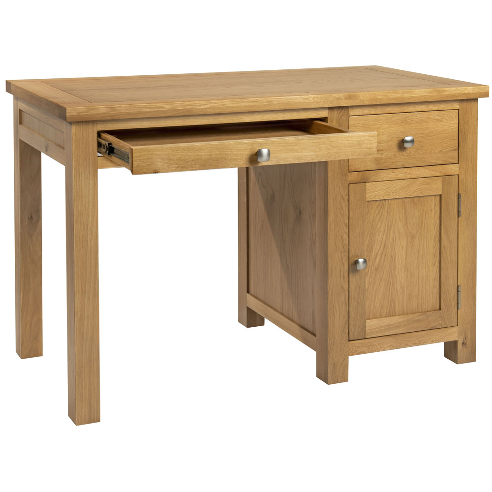 Dorset Oak Single Pedestal Desk 