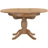 Dorset Oak Round Extending Pedestal Dining Table 