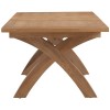 Dorset Oak X-Leg Extending Dining Table 