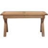 Dorset Oak X-Leg Extending Dining Table 