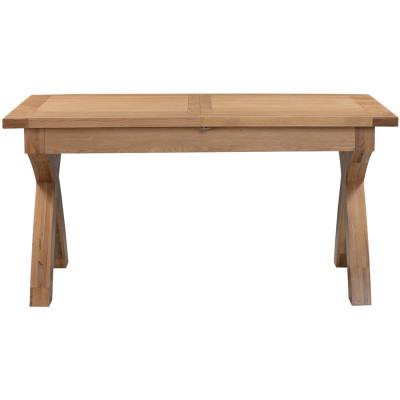 Dorset Oak X-Leg Extending Dining Table 
