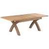 Dorset Oak X-Leg Extending Dining Table 