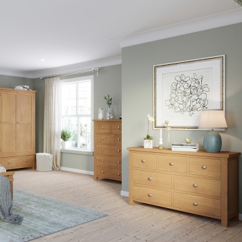 Dorset Oak 3' Single High Foot End Bed