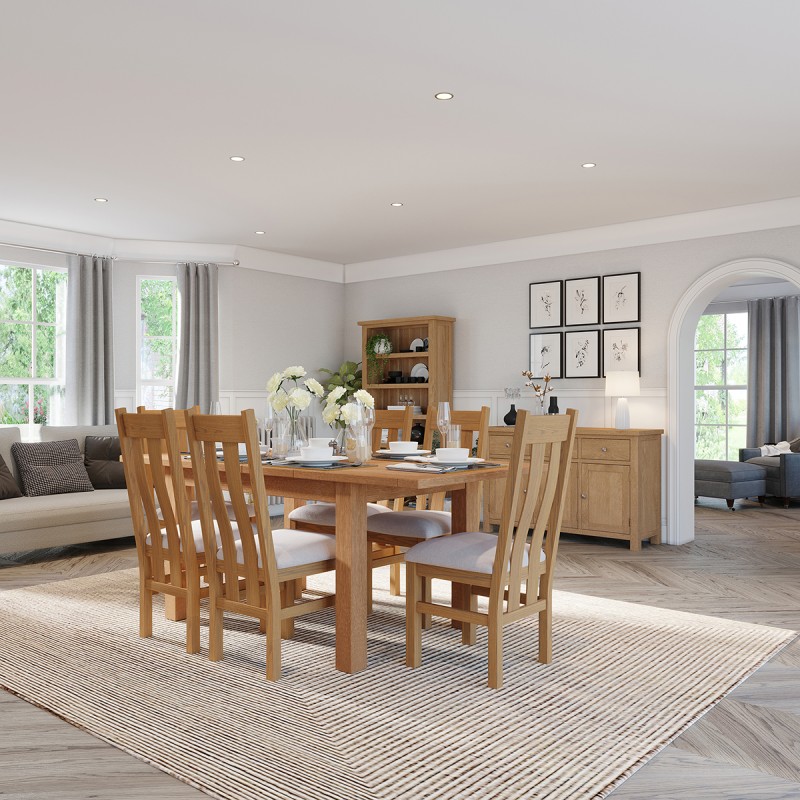 Dorset Oak Square Drop Leaf Dining Table 