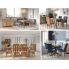Dorset Oak Extending Flip Top Dining Table 