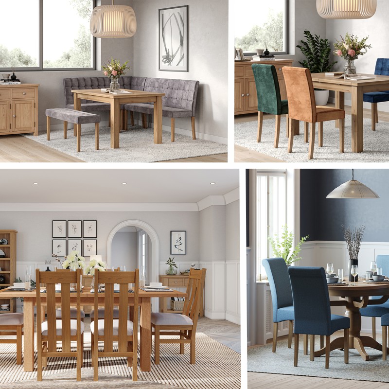 Dorset Oak Large Extending Dining Table 