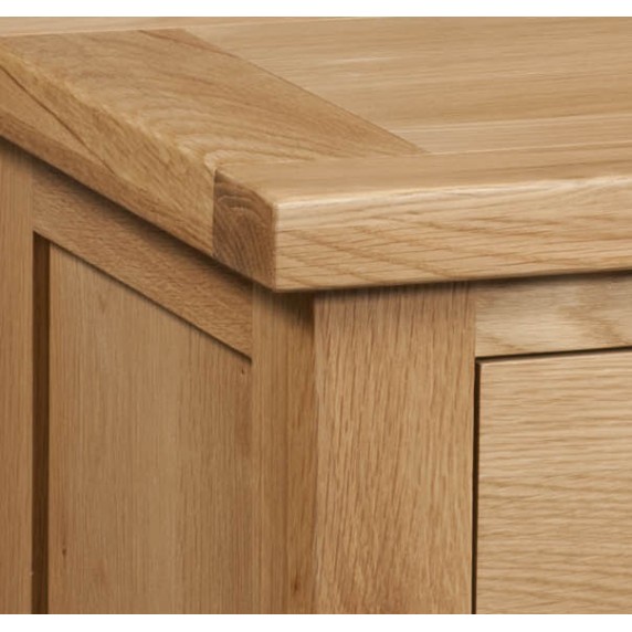 Dorset Oak Double Pedestal Dressing Table with Stool Dorset Oak Double Pedestal Dressing Table with Stool