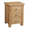Dorset Oak 3 Drawer Bedside