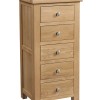 Dorset Oak 5 Drawer Tall Chest