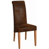 Dorset Oak Bison Fabric Dining Chair - Light Leg