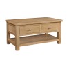 Dorset Oak Coffee Table With 2 Drawers