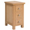 Dorset Oak Compact 3 Drawer Bedside