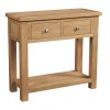 Dorset Oak Console Table with 2 Drawers