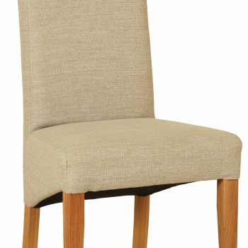 Dorset Oak Fabric Chair - Beige