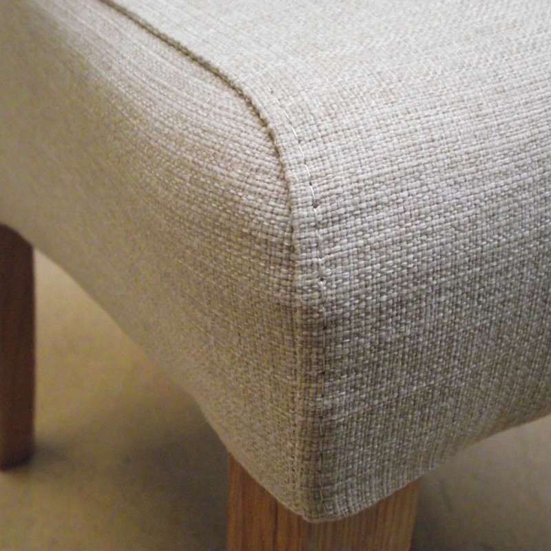 Dorset Oak Fabric Chair - Beige