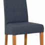 Dorset Oak Fabric Chair - Blue