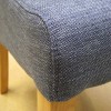 Dorset Oak Fabric Chair - Blue