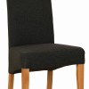 Dorset Oak Fabric Chair - Charcoal